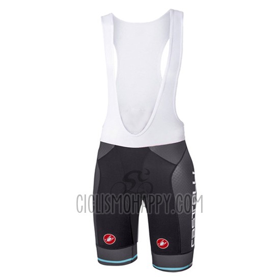 Castelli Cycling Jersey Bib Short 2017 Men Short Sleeve Light Black