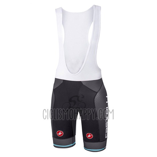 Castelli Cycling Jersey Bib Short 2017 Men Short Sleeve Light Blue