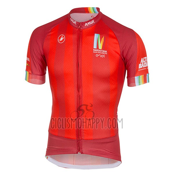 Castelli Cycling Jersey Bib Short 2017 Men Short Sleeve Maratone Red