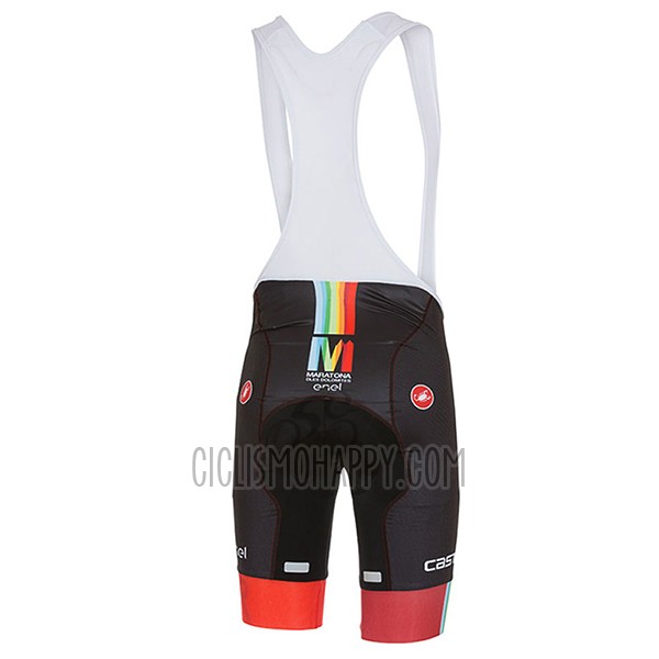 Castelli Cycling Jersey Bib Short 2017 Men Short Sleeve Maratone Red