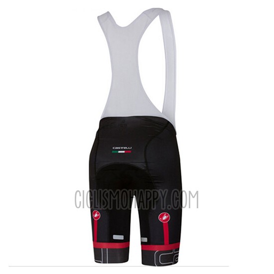 Castelli Cycling Jersey Bib Short 2017 Men Short Sleeve White and Black