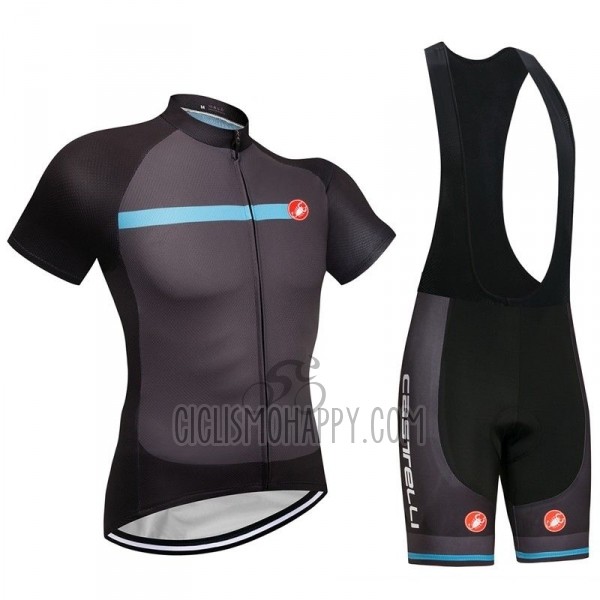 Castelli Cycling Jersey Bib Short 2018 Men Short Sleeve Dark Gray