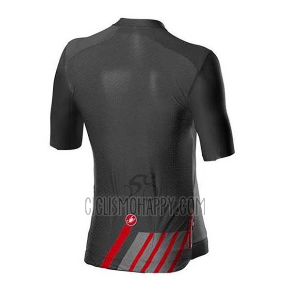Castelli Cycling Jersey Bib Short 2020 Men Short Sleeve Black Gray Red