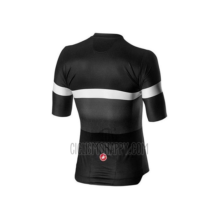 Castelli Cycling Jersey Bib Short 2020 Men Short Sleeve Black White