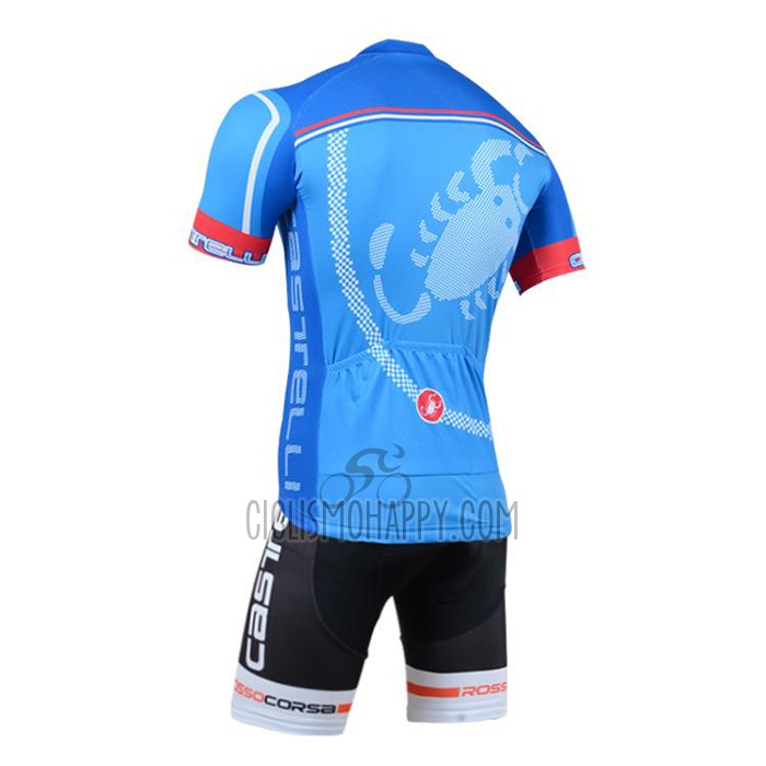 Castelli Cycling Jersey Bib Short 2020 Men Short Sleeve Blue