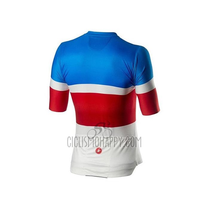 Castelli Cycling Jersey Bib Short 2020 Men Short Sleeve Blue Red White