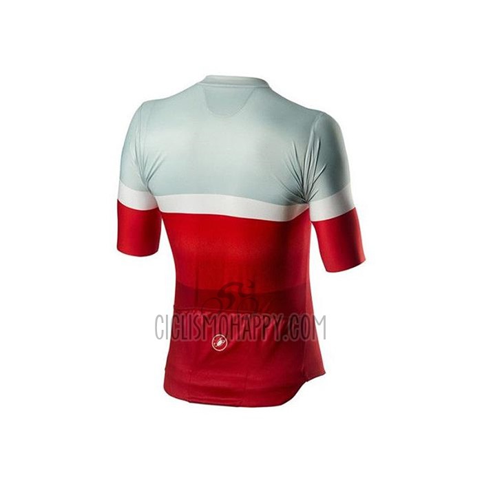 Castelli Cycling Jersey Bib Short 2020 Men Short Sleeve Gray Red