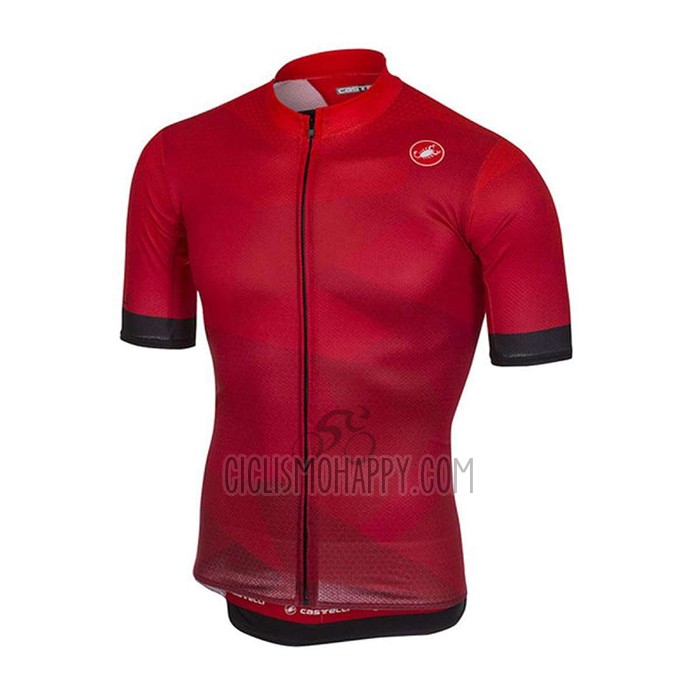 Castelli Cycling Jersey Bib Short 2020 Men Short Sleeve Red