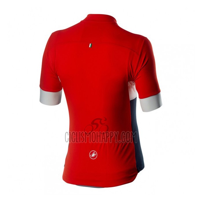 Castelli Cycling Jersey Bib Short 2020 Men Short Sleeve Red Blue