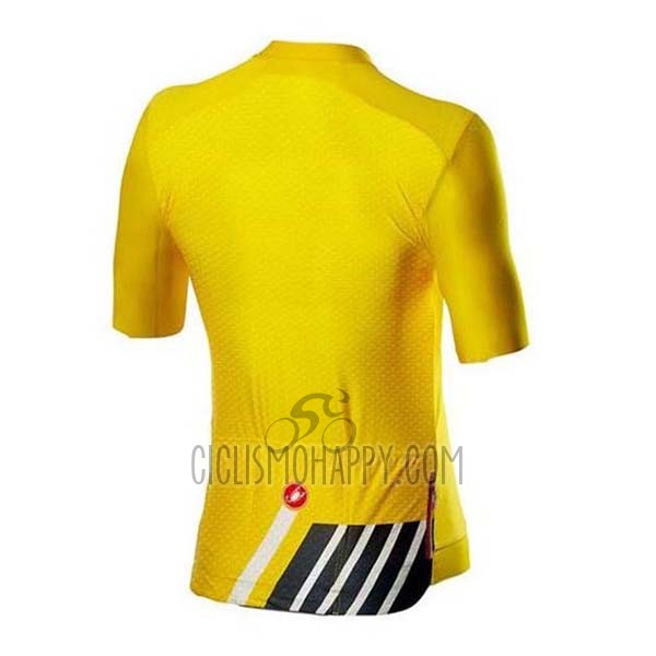 Castelli Cycling Jersey Bib Short 2020 Men Short Sleeve Yellow Black