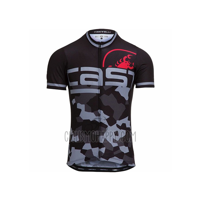 Castelli Cycling Jersey Bib Short 2021 Men Short Sleeve Black Gray