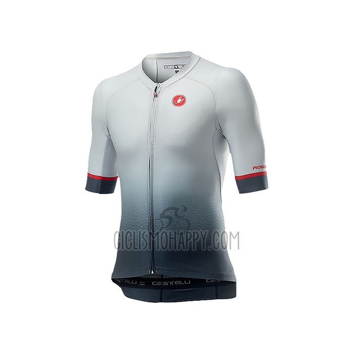 Castelli Cycling Jersey Bib Short 2021 Men Short Sleeve Black Gray White