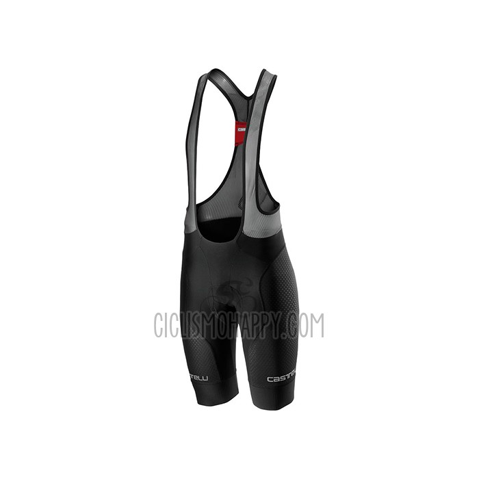 Castelli Cycling Jersey Bib Short 2021 Men Short Sleeve Black Gray White