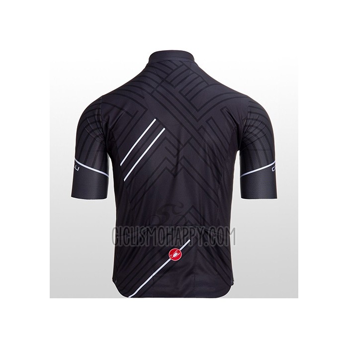 Castelli Cycling Jersey Bib Short 2021 Men Short Sleeve Black White