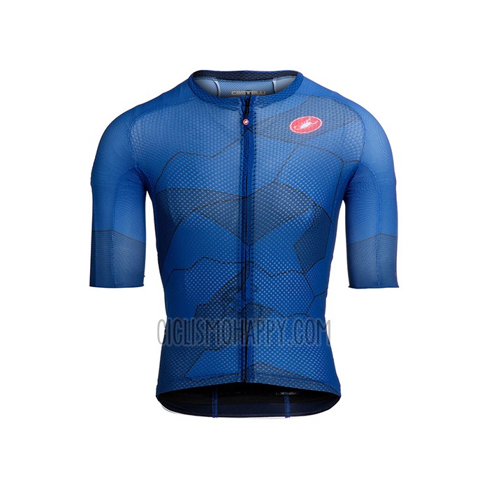 Castelli Cycling Jersey Bib Short 2021 Men Short Sleeve Blue