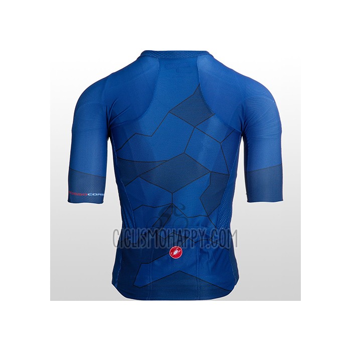 Castelli Cycling Jersey Bib Short 2021 Men Short Sleeve Blue