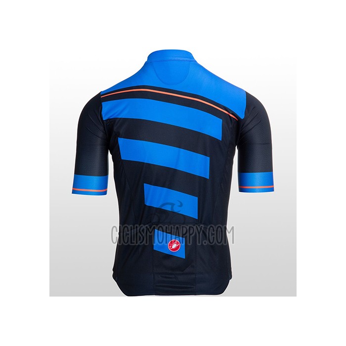Castelli Cycling Jersey Bib Short 2021 Men Short Sleeve Blue Black