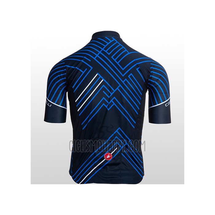 Castelli Cycling Jersey Bib Short 2021 Men Short Sleeve Blue Black White