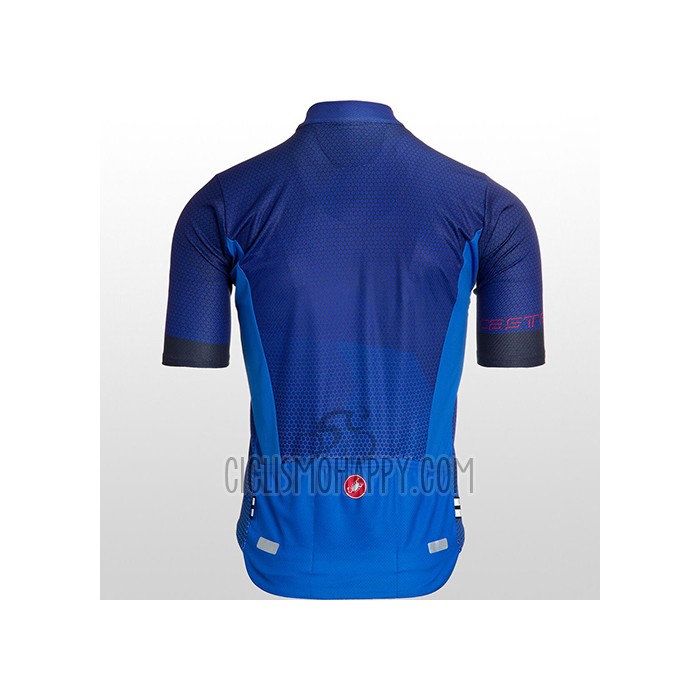 Castelli Cycling Jersey Bib Short 2021 Men Short Sleeve Bright Blue