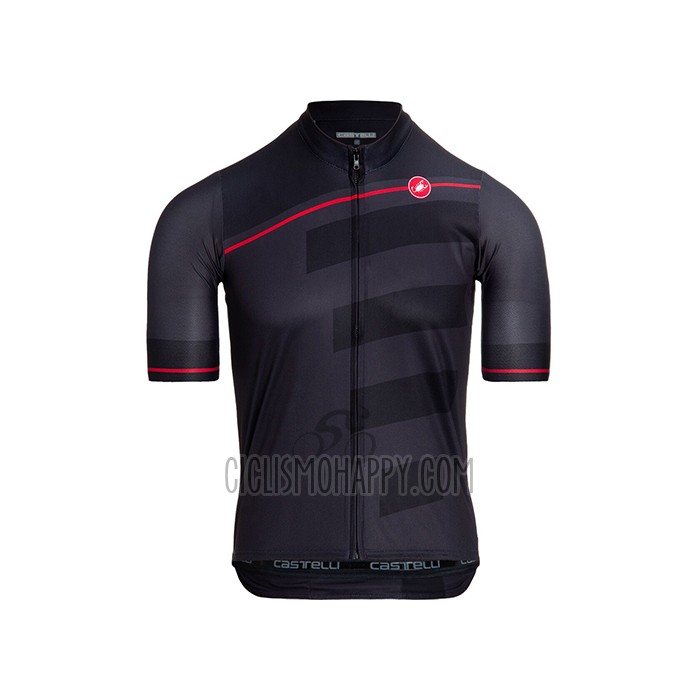 Castelli Cycling Jersey Bib Short 2021 Men Short Sleeve Dark Black