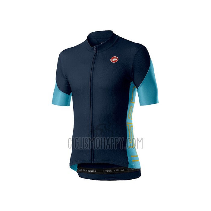 Castelli Cycling Jersey Bib Short 2021 Men Short Sleeve Dark Blue