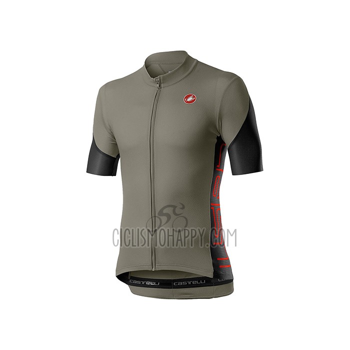 Castelli Cycling Jersey Bib Short 2021 Men Short Sleeve Dark Green