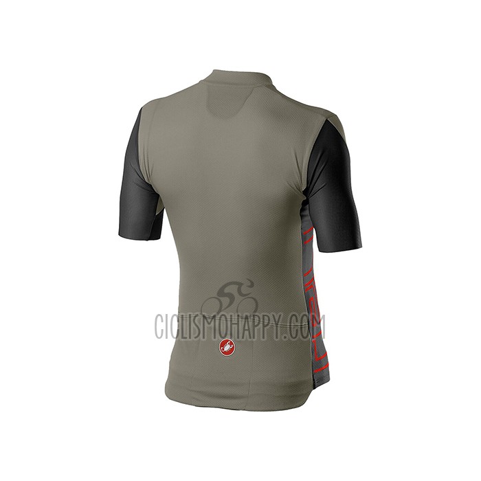 Castelli Cycling Jersey Bib Short 2021 Men Short Sleeve Dark Green