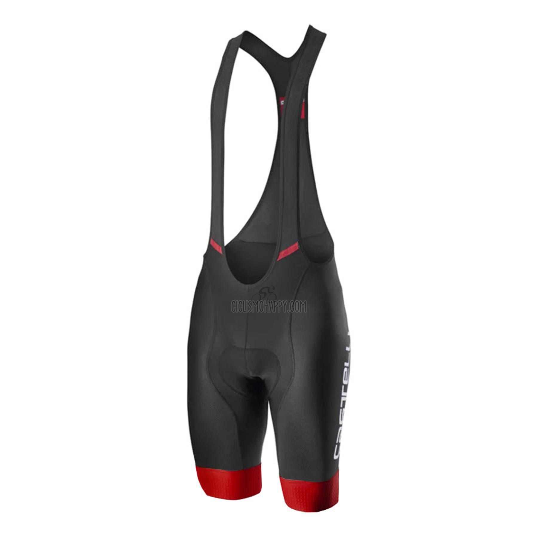 Castelli Cycling Jersey Bib Short 2021 Men Short Sleeve Dark Red