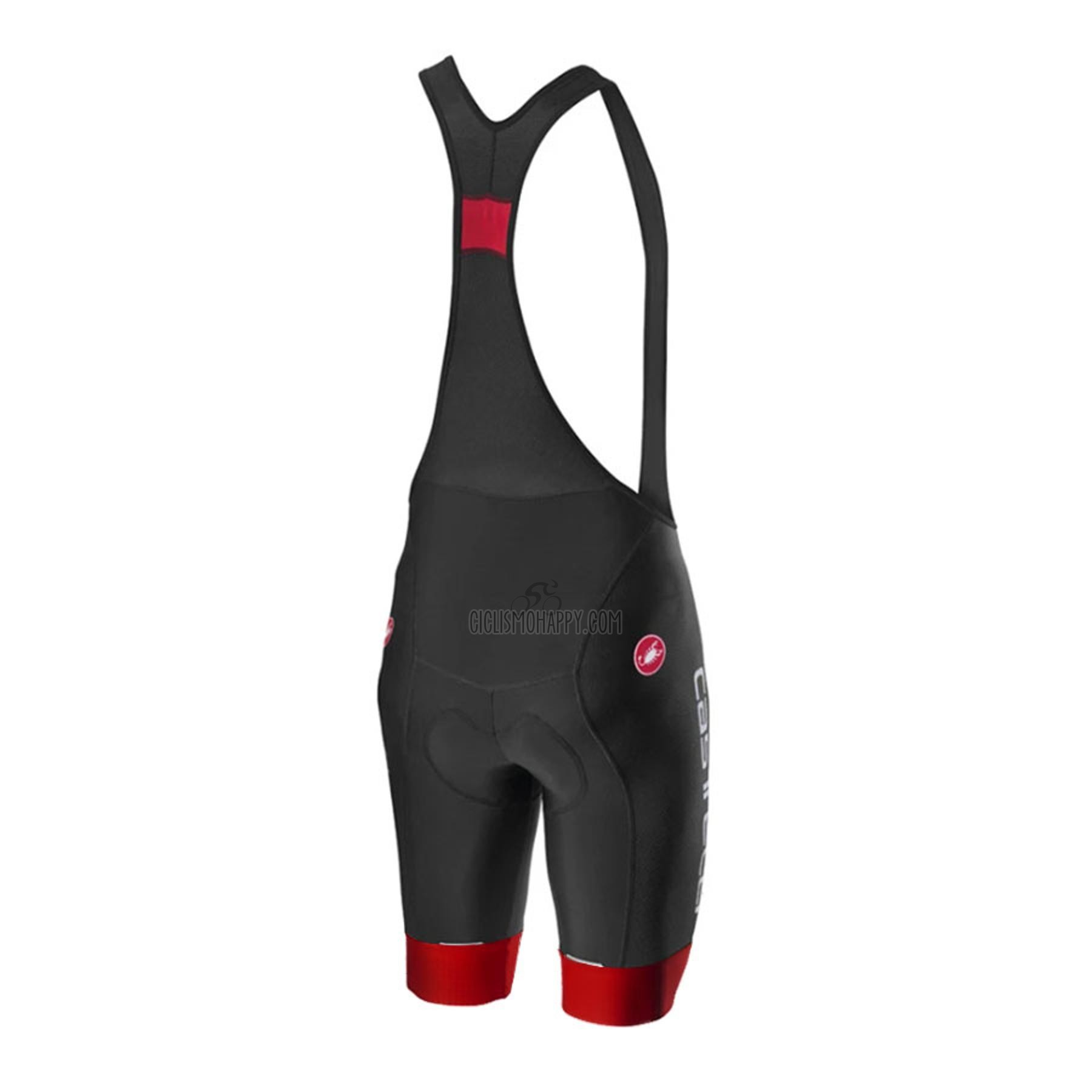 Castelli Cycling Jersey Bib Short 2021 Men Short Sleeve Dark Red