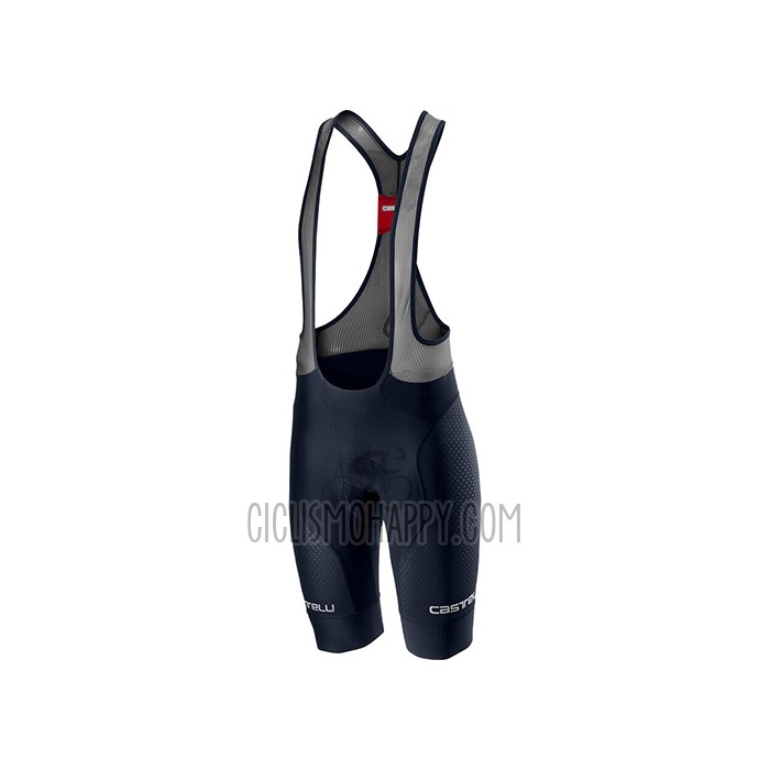 Castelli Cycling Jersey Bib Short 2021 Men Short Sleeve Deep Black Blue