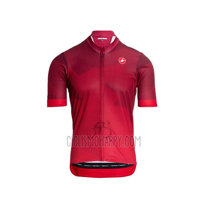 Castelli Cycling Jersey Bib Short 2021 Men Short Sleeve Deep Red