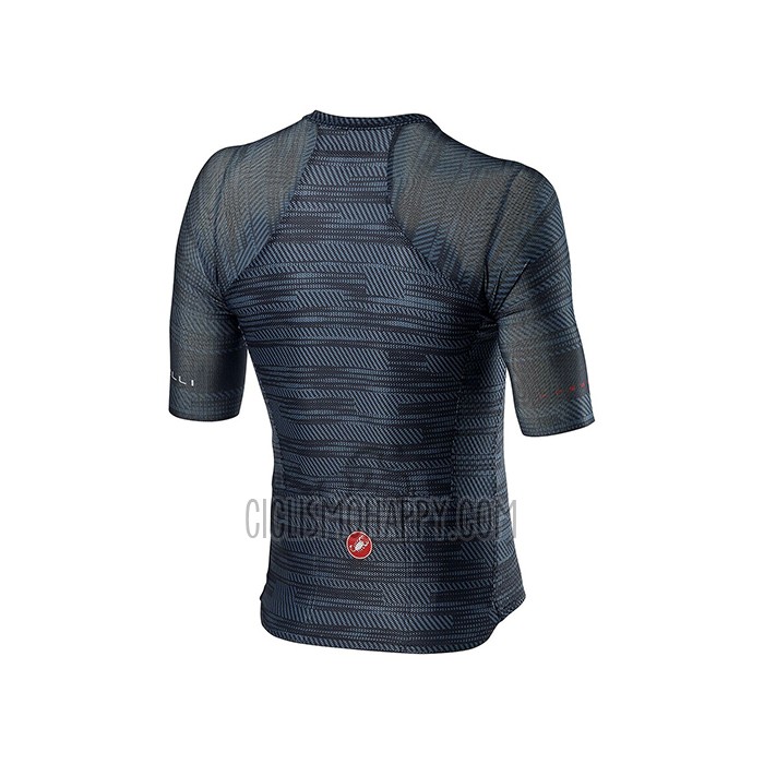 Castelli Cycling Jersey Bib Short 2021 Men Short Sleeve Gray Blue