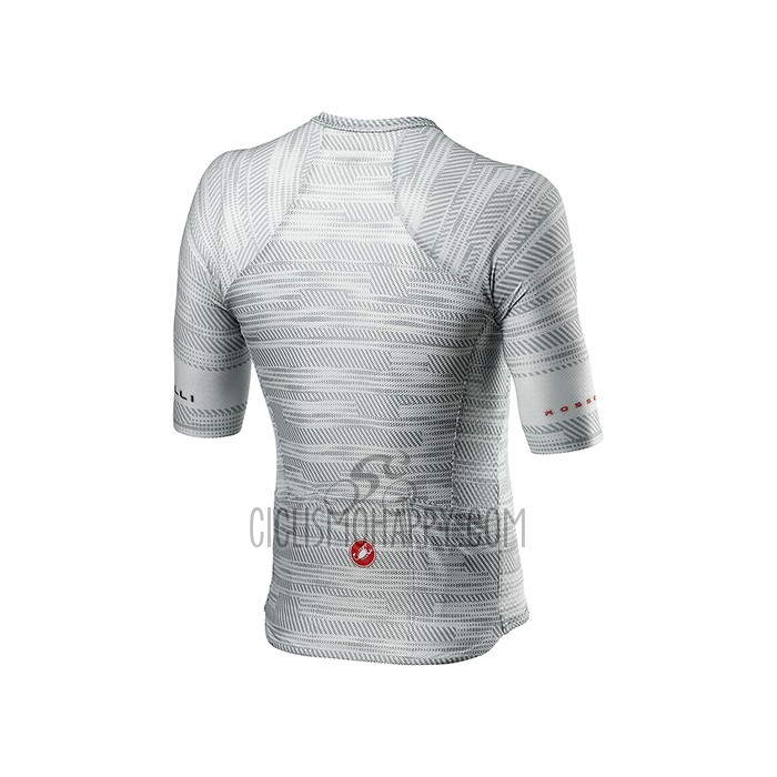 Castelli Cycling Jersey Bib Short 2021 Men Short Sleeve Gray White