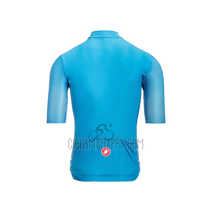 Castelli Cycling Jersey Bib Short 2021 Men Short Sleeve Light Blue