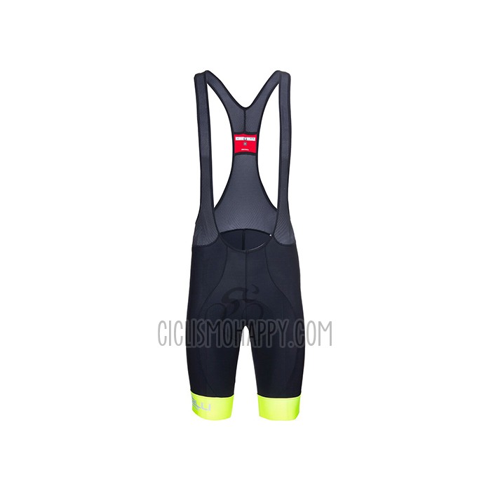 Castelli Cycling Jersey Bib Short 2021 Men Short Sleeve Light Yellow White