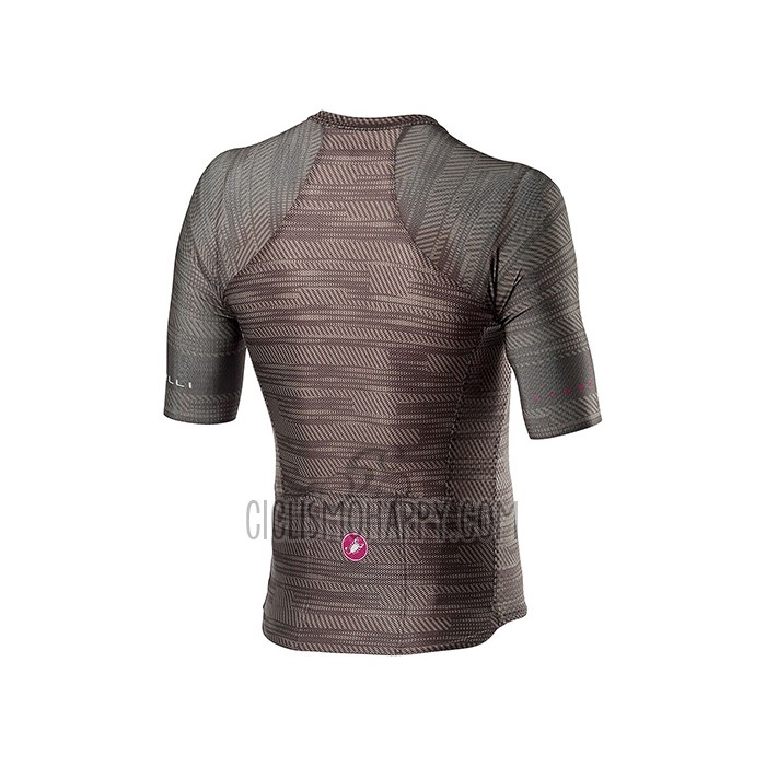 Castelli Cycling Jersey Bib Short 2021 Men Short Sleeve Marron