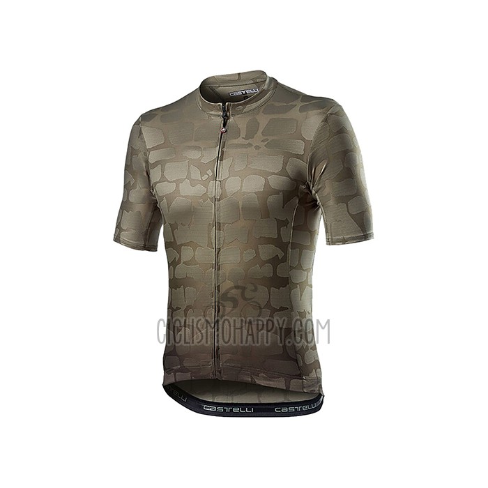 Castelli Cycling Jersey Bib Short 2021 Men Short Sleeve Marron Green