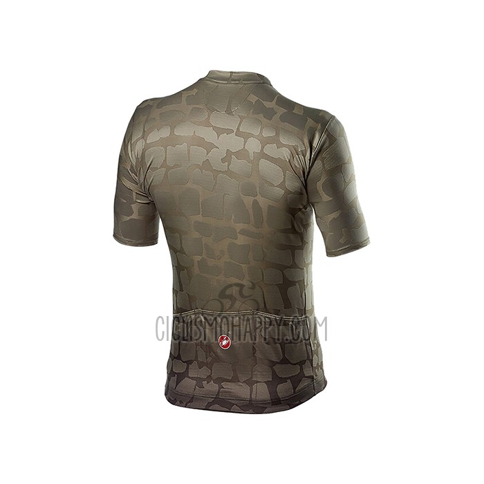 Castelli Cycling Jersey Bib Short 2021 Men Short Sleeve Marron Green