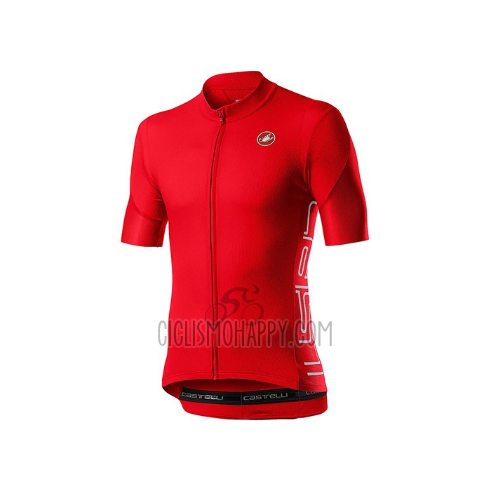 Castelli Cycling Jersey Bib Short 2021 Men Short Sleeve Red