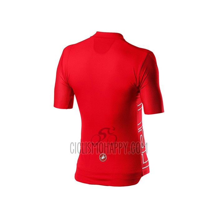 Castelli Cycling Jersey Bib Short 2021 Men Short Sleeve Red
