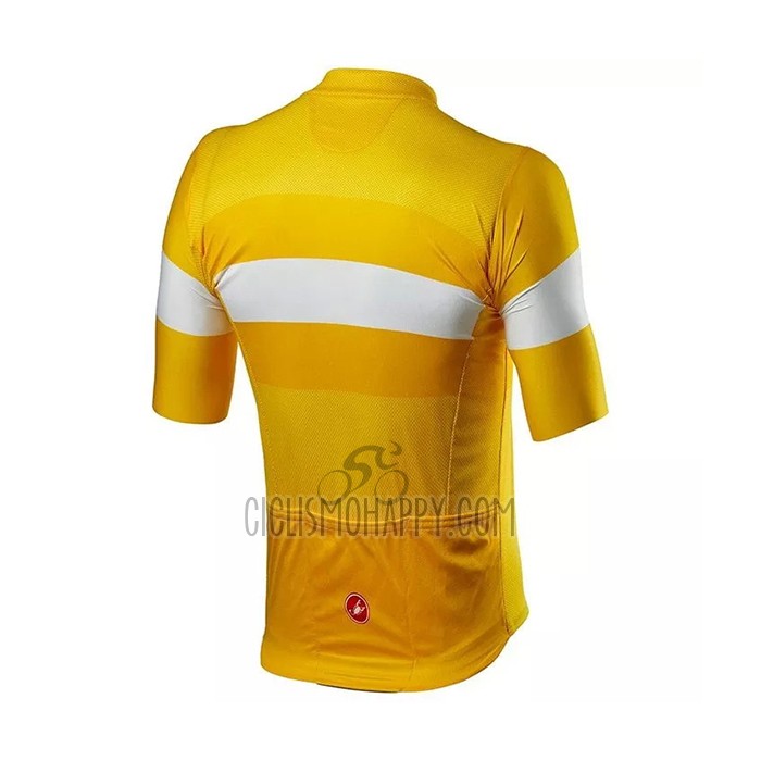 Castelli Cycling Jersey Bib Short 2021 Men Short Sleeve Yellow