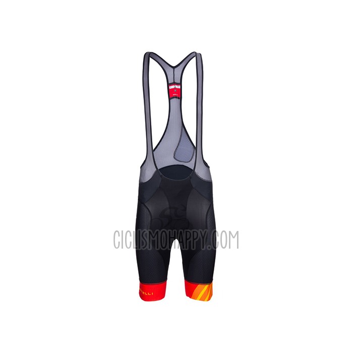 Castelli Cycling Jersey Bib Short 2021 Men Short Sleeve Yellow Orange