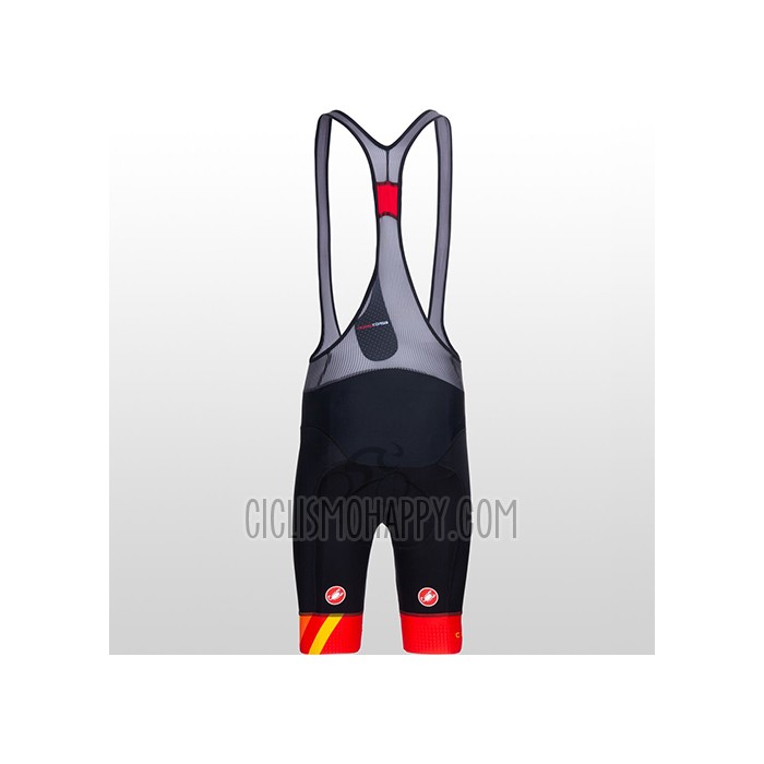 Castelli Cycling Jersey Bib Short 2021 Men Short Sleeve Yellow Orange