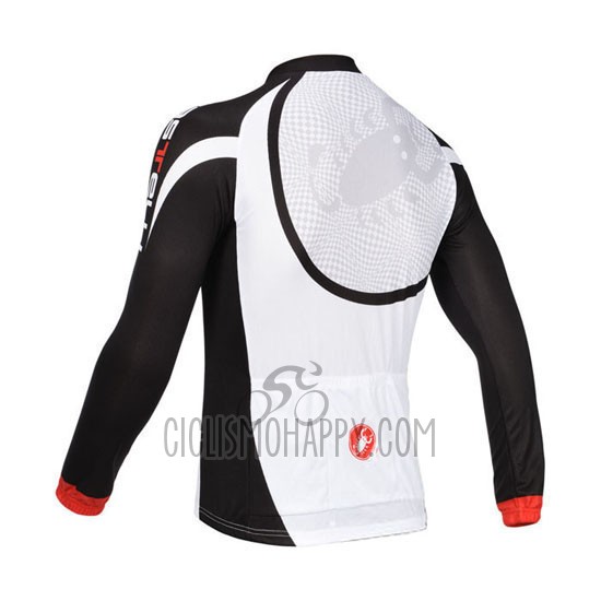 Castelli Cycling Jersey Bib Tight 2013 Men Long Sleeve Black and White