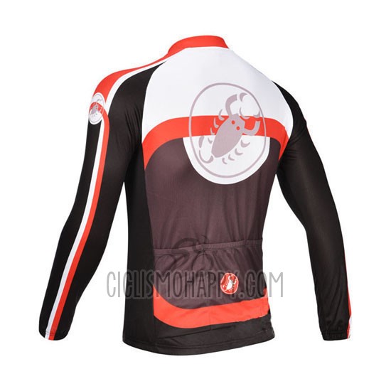 Castelli Cycling Jersey Bib Tight 2013 Men Long Sleeve Fuchsia
