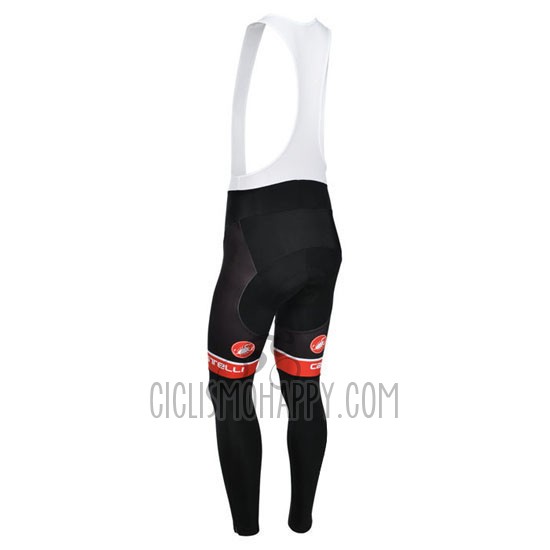 Castelli Cycling Jersey Bib Tight 2013 Men Long Sleeve White