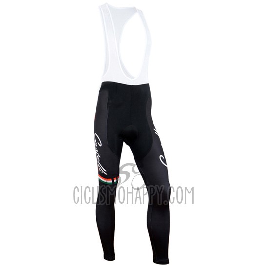 Castelli Cycling Jersey Bib Tight 2014 Men Long Sleeve Black