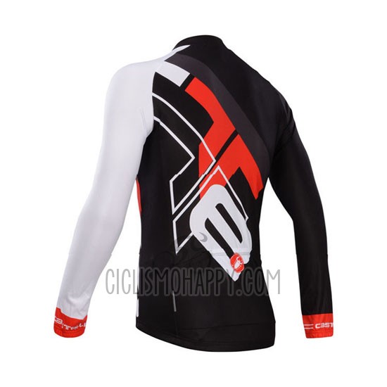 Castelli Cycling Jersey Bib Tight 2014 Men Long Sleeve Red and Black