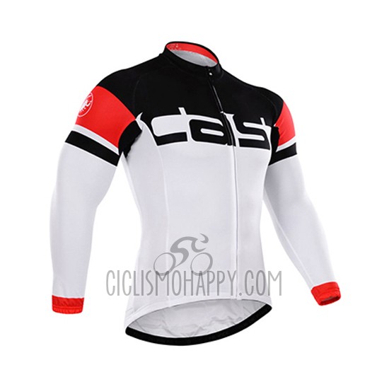 Castelli Cycling Jersey Bib Tight 2015 Men Long Sleeve Black and White