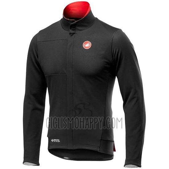 Castelli DE Cycling Jersey Bib Tight 2019 Men Long Sleeve Black Red